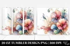 Stained Sweet Pea 20 Oz Tumbler Product Image 1
