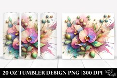 Sweet Pea Stained Clipart 20 Oz Tumbler Product Image 1