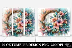 Abstract Pastel Wooden Azalea Tumbler Product Image 1