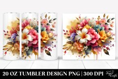 Abstract Colorful Bouquet with Gold Foil Splash | 20 Oz Product Image 1