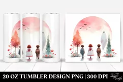 Watercolor Simple with Poltergeist, 20 oz Tumbler Product Image 1