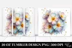 Abstract Shiny Primrose Clipart 20 Oz Tumbler Product Image 1