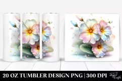 Abstract Shiny Primrose Clipart 20 Oz Tumbler Product Image 1