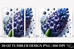 Glossy Hyacinth with Metallic Insertions | 20 Oz Tumbler Product Image 1