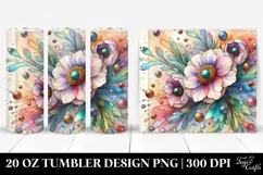 Abstract Wooden Anemone 20 Oz Tumbler Product Image 1