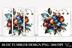 Shiny Impatiens with Metallic Insertions | 20 Oz Tumbler Product Image 1