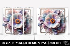 Abstract Glossy Anemone Clipart 20 Oz Tumbler Product Image 1