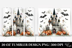 Simple Funny Halloween Castle 20 Oz Tumbler Product Image 1