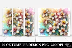 Abstract Pastel Wooden Small Stained Narcissus 20 Oz Product Image 1