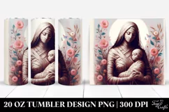 Simple Digital Painting Mummy | 20 oz Tumbler Product Image 1