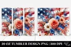 Washed Watercolor Flowers | 20 oz Tumbler Product Image 1