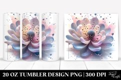 Abstract Pastel Shiny Anemone Tumbler Product Image 1