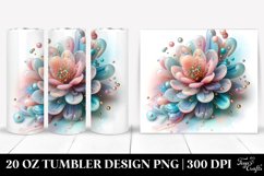 Abstract Pastel Shiny Anemone Tumbler Product Image 1