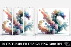 Abstract Snapdragon Watercolor 20 Oz Tumbler Product Image 1