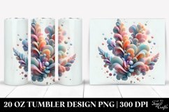 Abstract Glossy Snapdragon Clipart 20 Oz Tumbler Product Image 1