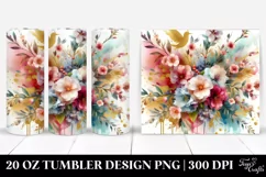 Abstract Colorful Bouquet with Gold Foil Cherry Blossom Product Image 1