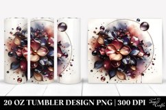 Glossy Impatiens with Metallic Insertions | 20 Oz Tumbler Product Image 1