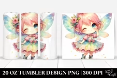 Colorful Fairy Winking Small | 20 Oz Tumbler Product Image 1