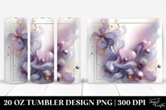 Abstract Pastel Glossy Violet made of 20 Oz Tumbler Product Image 1