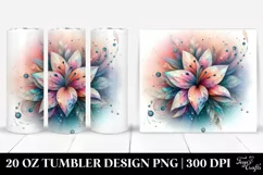 Abstract Vibrant Pastel Lily | 20 oz Tumbler Product Image 1