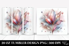 Abstract Shiny Tulip Clipart 20 Oz Tumbler Product Image 1