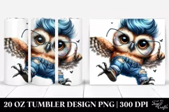 Baby Owl Jumping | 20 oz Tumbler Product Image 1