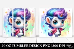 Baby Unicorn Dancing | 20 oz Tumbler Product Image 1