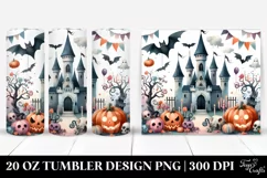 Funny Halloween Castle 20 Oz Tumbler Product Image 1