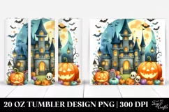 Funny Halloween Castle 20 Oz Tumbler Product Image 1