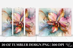 Stained Orchid Watercolor 20 Oz Tumbler Product Image 1