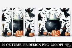 Cauldron Watercolor Clipart 20 Oz Tumbler Product Image 1