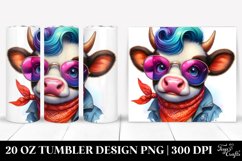 Cute Baby Cow Playing | 20 oz Tumbler Product Image 1