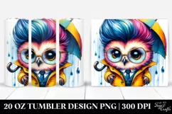 Cute Baby Owl Playing | 20 oz Tumbler Product Image 1