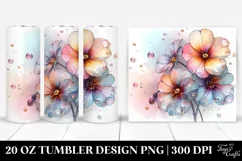Abstract Pastel Shiny Primrose | 20 oz Tumbler Product Image 1