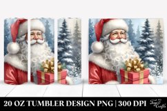 Santa Gift Watercolor Tumbler Product Image 1