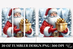 Santa Watercolor Tumbler Product Image 1