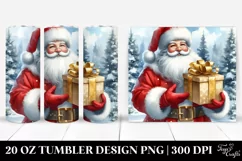 Santa Watercolor Tumbler Product Image 1