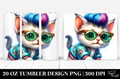 Cute Baby Cat Playing | 20 oz Tumbler Product Image 1