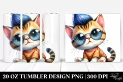 Cute Baby Cat Playing | 20 oz Tumbler Product Image 1