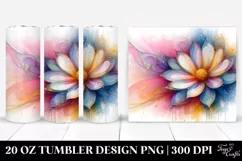 Abstract Vibrant Pastel Shiny Daisy | 20 oz Tumbler Product Image 1