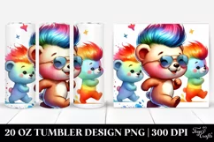 Cute Baby Bear Running | 20 oz Tumbler Product Image 1