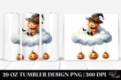 Simple Halloween Cloud Tumbler | 20 oz Tumbler Product Image 1