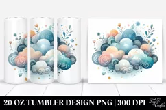 Whimsical Cloud Tumbler | 20 Oz Tumbler Product Image 1