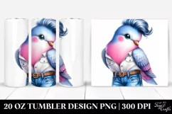 Cute Baby Dove Posing | 20 oz Tumbler Product Image 1