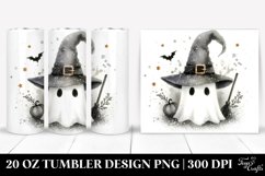 Washed Watercolor Simplistic Halloween Image with HAT | 20 Product Image 1
