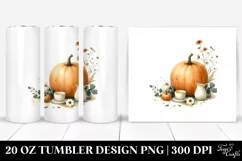 Simple Washed Pumpkin Clipart, High-Res 20 Oz Tumbler Product Image 1
