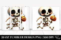 Funny Halloween Skeleton 20 Oz Tumbler Product Image 1