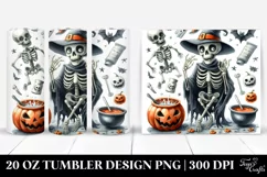 Simple Funny Skeleton Haloween Clipart 20 Oz Tumbler Product Image 1