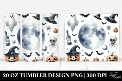 Simple Funny Full Moon Halloween Clipart 20 Oz Tumbler Product Image 1