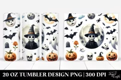 Simple Funny Full Moon Halloween Clipart 20 Oz Tumbler Product Image 1